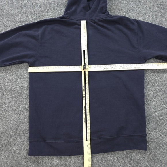 Teton Gravity Research Hoodie Mens Large Blue Mountain Graphic Pullover Fleece - Picture 7 of 11